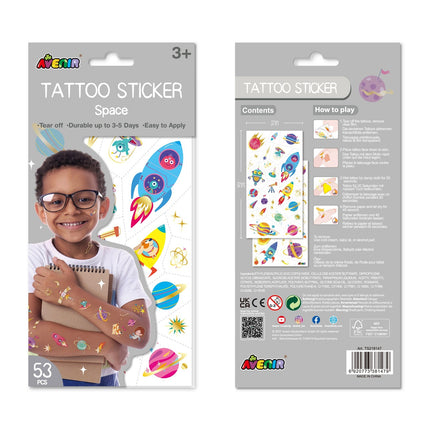 Avenir Tattoo Sticker Space