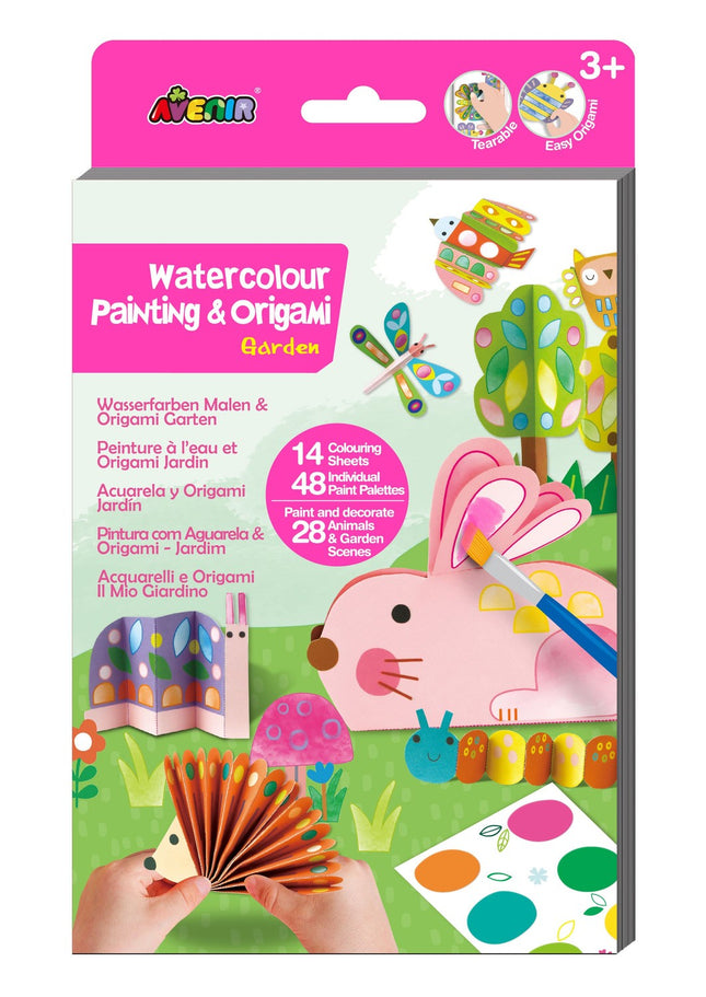 Avenir Watercolour Painting And Origami: Garden