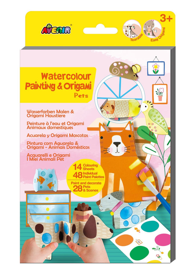 Avenir Watercolour Painting And Origami: Pets