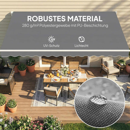 Awning Fabric Replacement, 3.37x2.5m, UPF 50+, Waterproof