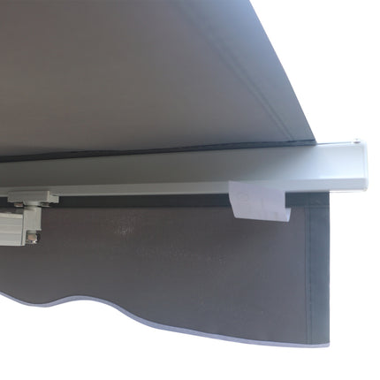 Retractable Gray Balcony Awning, UV sun protection, 2.95x2.5m