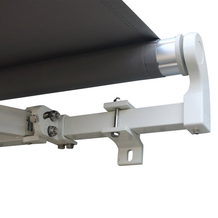 Retractable Gray Balcony Awning, UV sun protection, 2.95x2.5m