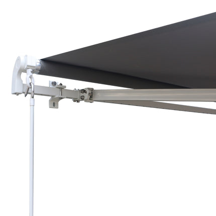 Retractable Gray Balcony Awning, UV sun protection, 2.95x2.5m