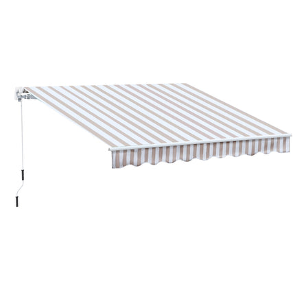 Retractable awning with hand crank, 3x2.5m, sun protection