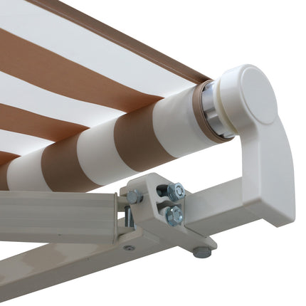 Retractable awning with hand crank, 3x2.5m, sun protection