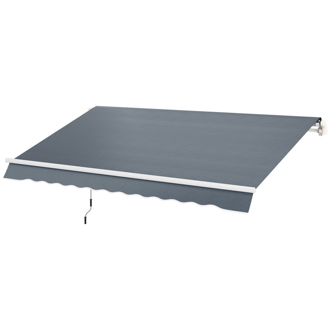 Awning fabric, Grey, Water-repellent, 4x3m Sun protection