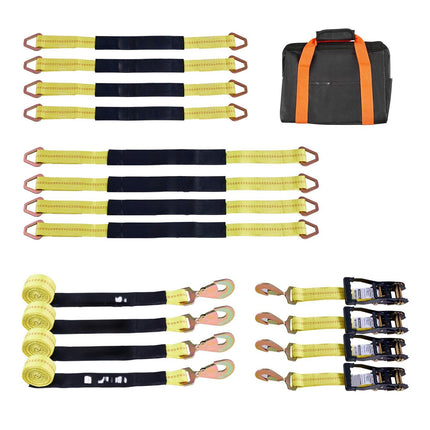 Axle Trailer Tie-Down Strap Kit, 3333 lb Working Load