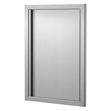 BBQ Access Door, 17x24 In Stainless Steel Flush Mount Recessed Handle
