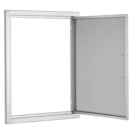 BBQ Access Door, 20x27 In, Stainless Steel Flush Mount