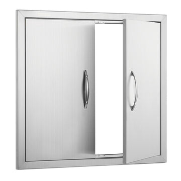 BBQ Access Door, Double Stainless Steel, 660x609 mm