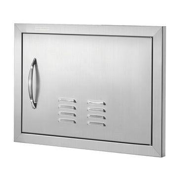 BBQ Access Door, Stainless Steel, 20x14 In, Vented