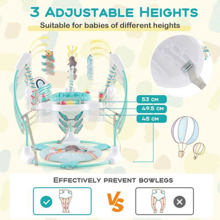 Baby Activity Center, 3 Height, 360 Seat, Music Lights