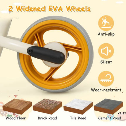 Baby Balance Bike, Adjustable Seat, EVA Wheels 18-48M