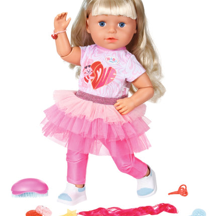 Baby Born Sister Doll Style & Play Blonde, 43 Cm