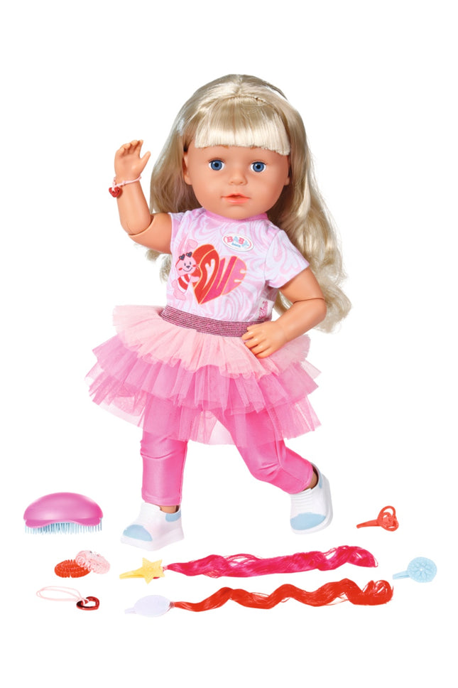 Baby Born Sister Doll Style & Play Blonde, 43 Cm