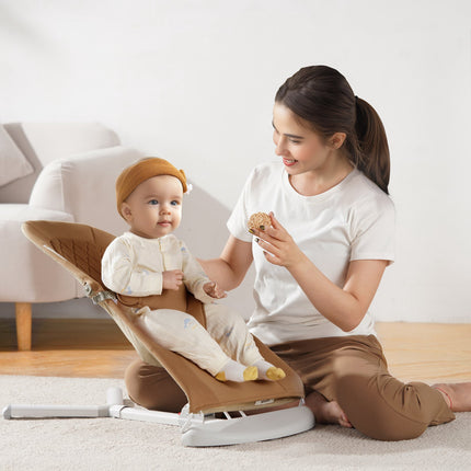 Baby Bouncer Seat, Foldable, 0-9 Months, 3-Point Harness