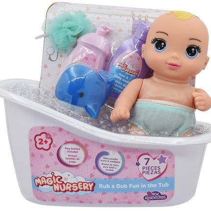 Baby Doll With Tub, 20 Cm