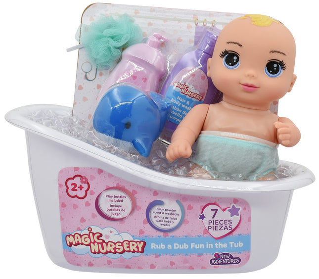 Baby Doll With Tub, 20 Cm