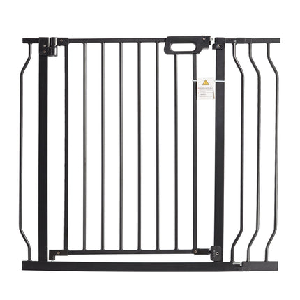 Baby Gate 29.5–37 in, Auto-Close Walk-Through, Black