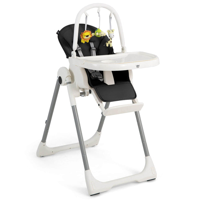 Baby High Chair, 4-in-1 Foldable, 7 Height Levels, Toy Bar