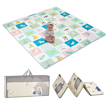 Baby Play Mat 71x79 Inch, Foldable Non-Slip XPE Foam
