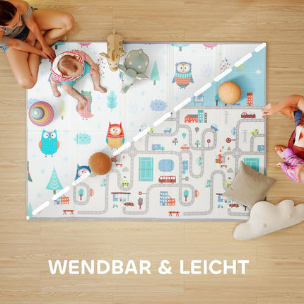 Baby Play Mat, Animal Pattern, Foam, 1.5 cm Thick, Non-Slip