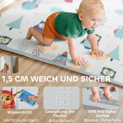 Baby Play Mat, Animal Pattern, Foam, 1.5 cm Thick, Non-Slip