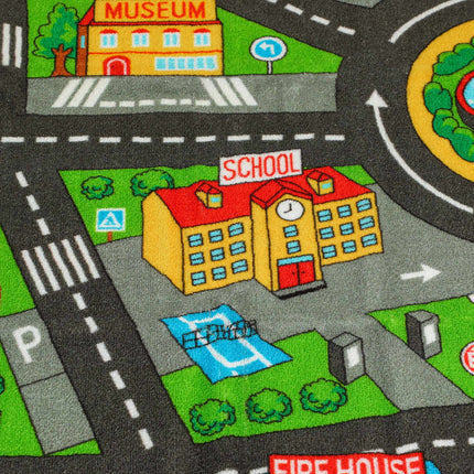 Baby Play Mat, Non-Slip, 200x150 cm, City Design