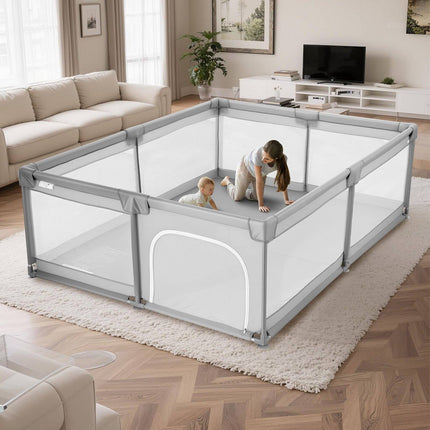 Baby Playpen 2000 x 1785mm, Mesh, Zipper Door, 50 Balls