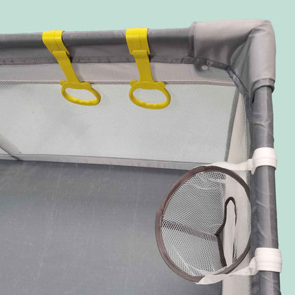 Baby Playpen with 50 Balls and Basketball Hoop