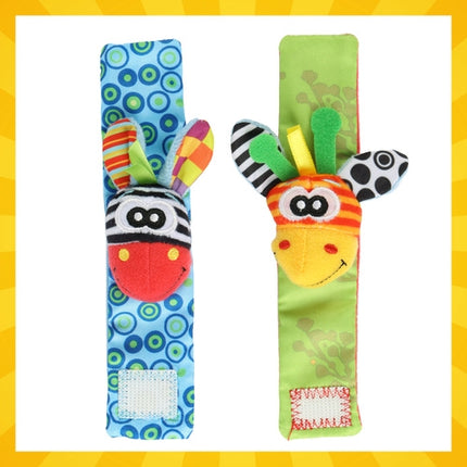 Baby Rattle Set, 4-Piece Hand Bands & Socks