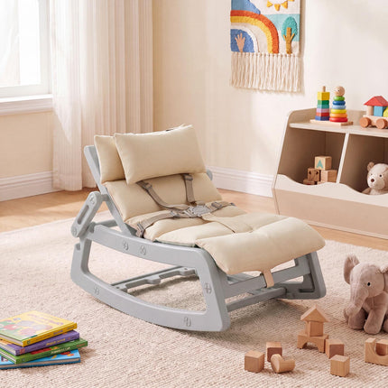 Baby Rocking Chair, 2-In-1, 4-Position Recline