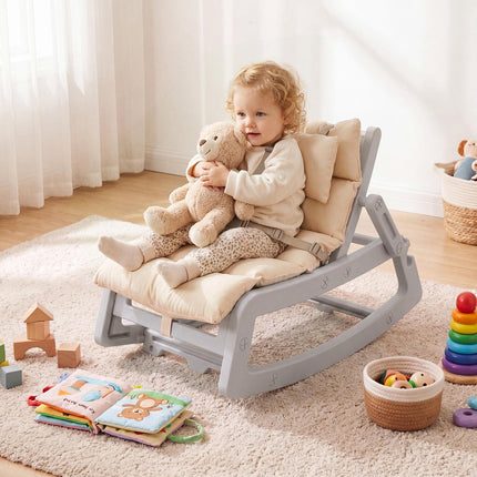 Baby Rocking Chair, 2-In-1, 4-Position Recline