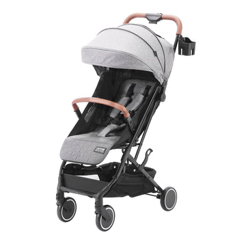 Baby Stroller, 95-175 Recline, One-Hand Fold, Dark Grey