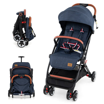 Baby Stroller With Canopy, 95–175 Recline, Quick Fold