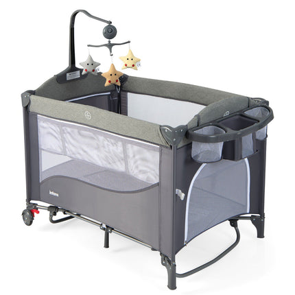 Baby Travel Cot 5-in-1 With Mattress, Changing Table