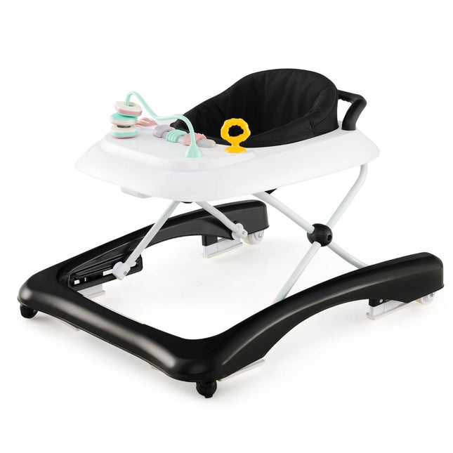Baby Walker 3-In-1, Foldable, Adjustable Height, Black