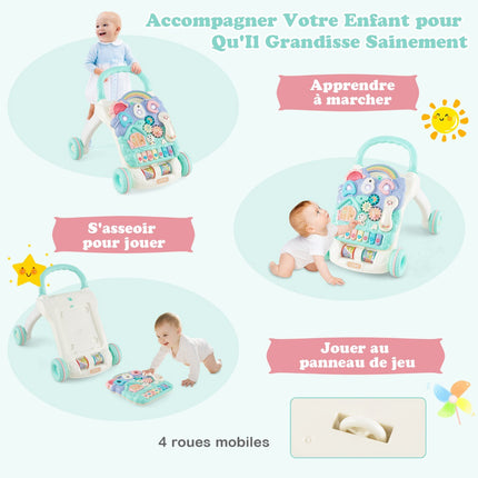 Baby Walker With Detachable Activity Panel, Lights, Music