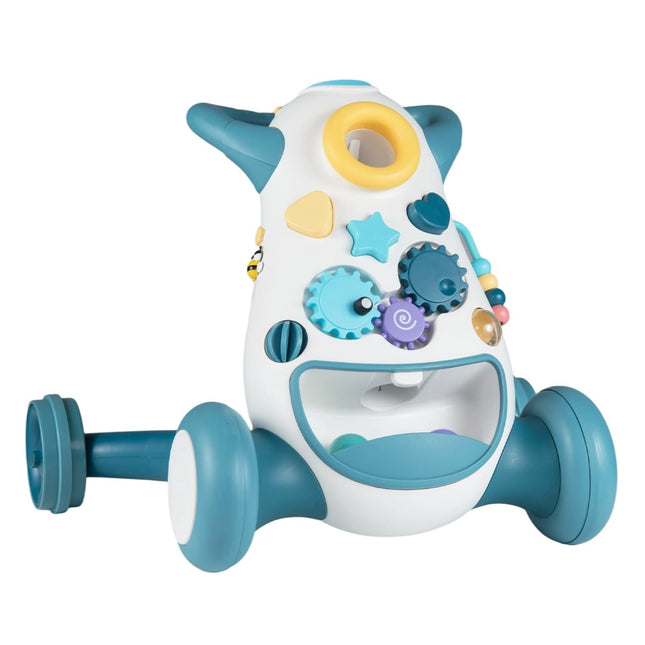 Baby Walker with Music & Lights, Montessori Games, Blue