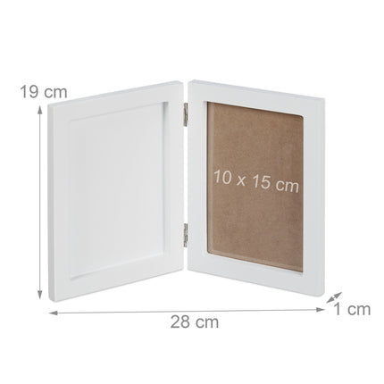 Baby picture frame with plaster cast
