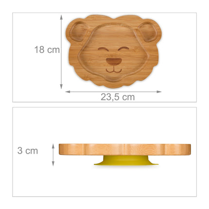 Baby plate with suction cup "Lion"
