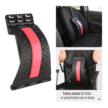 Back Stretcher with Magnets, Red