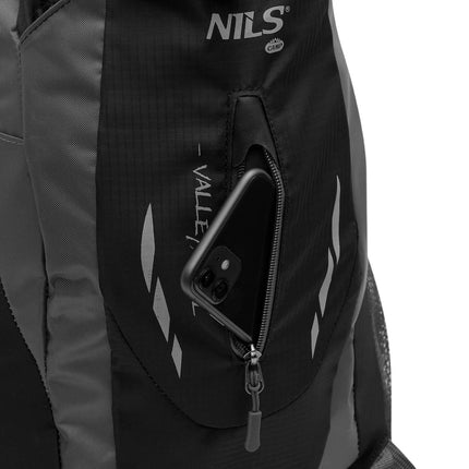 Backpack for Tourists, Black, 40L Capacity