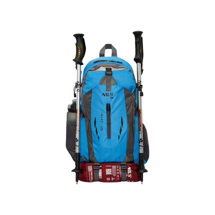 Backpack for Tourists, Blue, 40L Capacity