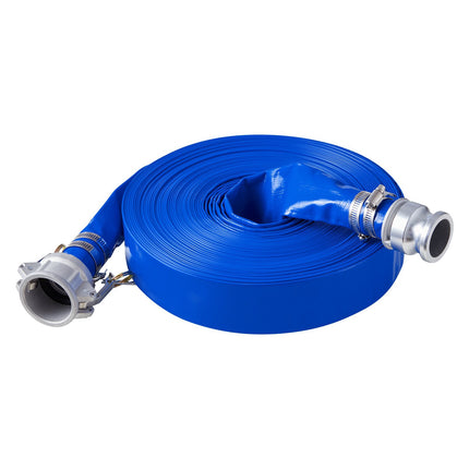 Backwash Hose Kit, 1.5 in x 100 ft PVC, Camlock Clamps