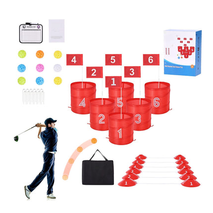 Backyard Golf Chipping Game Set, 6 Holes, Portable