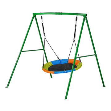 Backyard Swing Set, 40 In Saucer Seat, 440 Lb Capacity