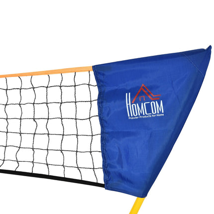 Portable badminton net set with 4 rackets, outdoor use