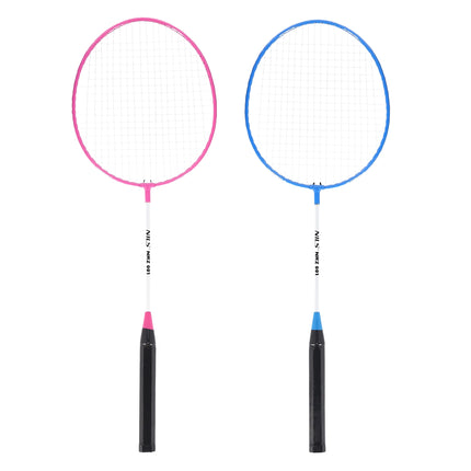 Badminton Racket Set – Steel, 2 Rackets + Shuttlecock