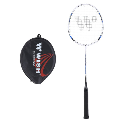 Badminton Racket – Steel Frame, Blue